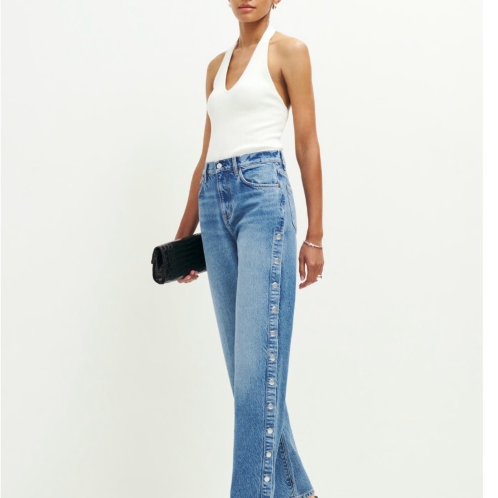 Reformation Val 90’s Mid Rise Straight Jeans, size 27
